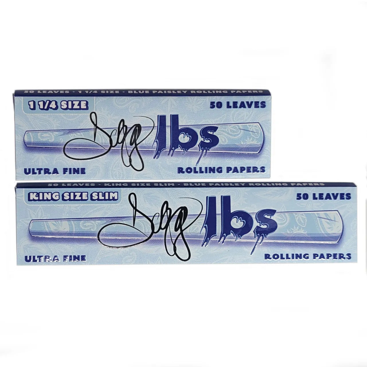 Dogg lbs - Blue Paisley Rolling Papers - 1 1/4 - 50ct Single - SWED Dogg lbs - Blue Paisley Rolling Papers - 1 1/4 - 50ct Single - SWED